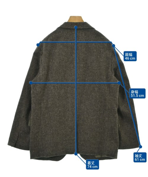 A.PRESSE（アプレッセ）テーラードジャケット 茶 サイズ:1(S位) メンズ/2200669370010