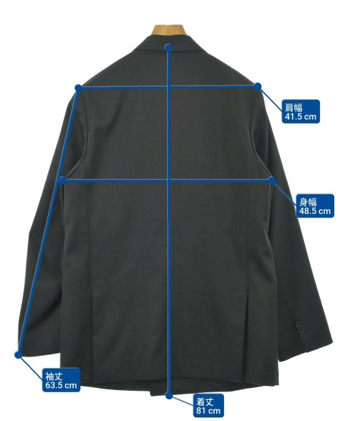 A.PRESSE（アプレッセ）テーラードジャケット 黒 サイズ:1(S位) メンズ/2200671558017