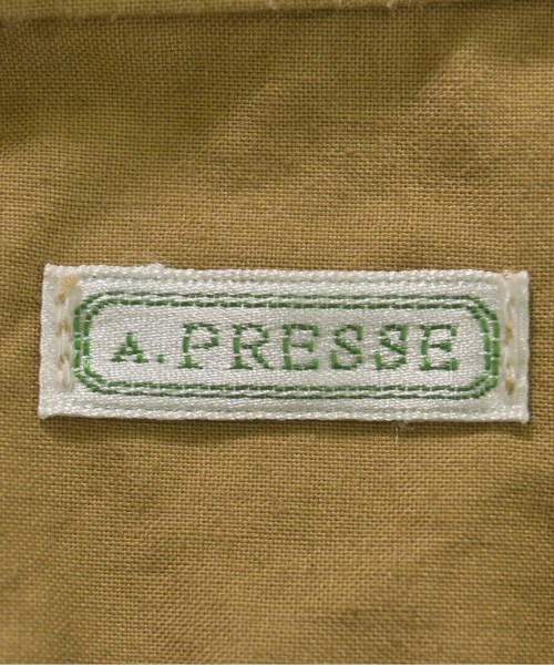 A.PRESSE（アプレッセ）カジュアルシャツ カーキ サイズ:1(S位) メンズ/2200732724030