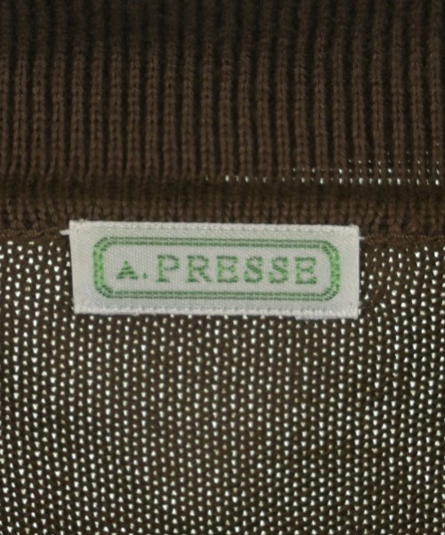 A.PRESSE（アプレッセ）カーディガン 茶 サイズ:4(XL位) メンズ/2200736988049
