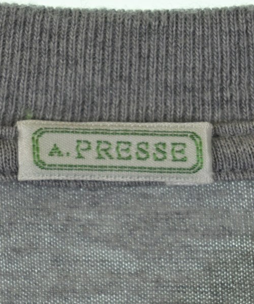A.PRESSE（アプレッセ）Tシャツ・カットソー グレー サイズ:1(S位) メンズ/2200727062024
