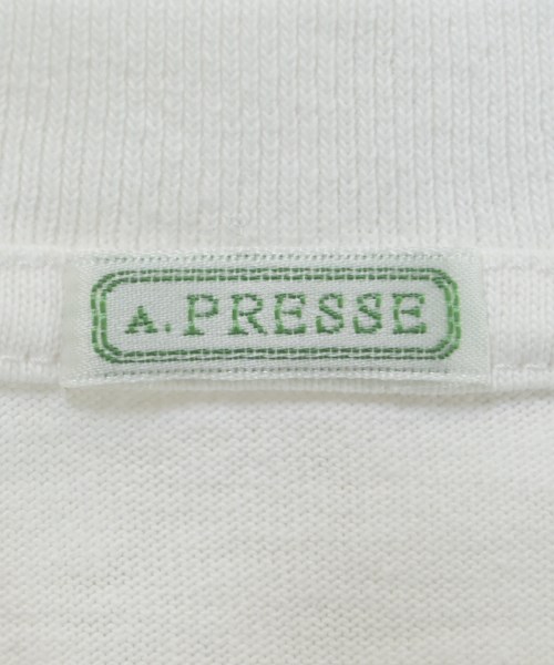 A.PRESSE（アプレッセ）Tシャツ・カットソー 白 サイズ:1(S位) メンズ/2200692794036