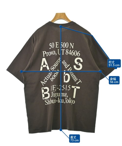 ACTUAL SOURCE（アクチュアルソース）Tシャツ・カットソー 茶 サイズ:M メンズ/2200697161031