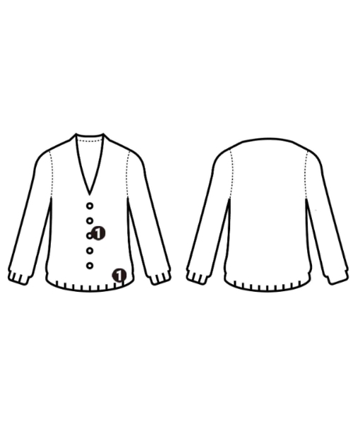 D-VEC（ディーベック）カーディガン ベージュ サイズ:1(S位) レディース/2200623755082