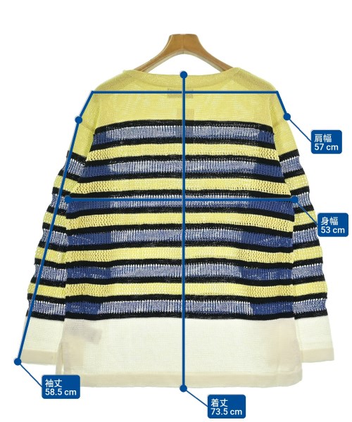 D-VEC（ディーベック）ニット・セーター 黄 サイズ:1(S位) メンズ/2200657177034