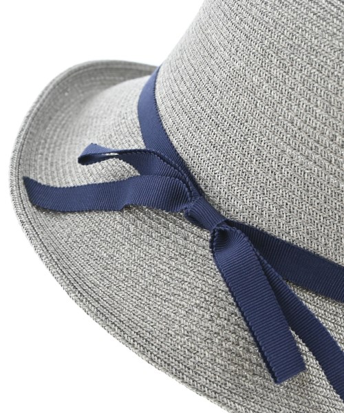 ISHIDASEIBOU（イシダセイボウ）ストローハット グレー サイズ:S レディース/2200626533069