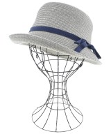 ISHIDASEIBOU（イシダセイボウ）ストローハット グレー サイズ:S レディース/2200626533069