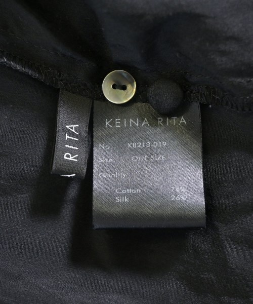 KEINA RITA（ケニアリタ）カジュアルシャツ 黒 サイズ:ONE レディース/2200703319357