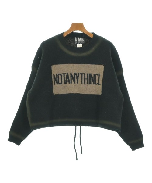 la defees(ラディフィーズ)ニット・セーター 黒 サイズ:2(M位)/2200659184801