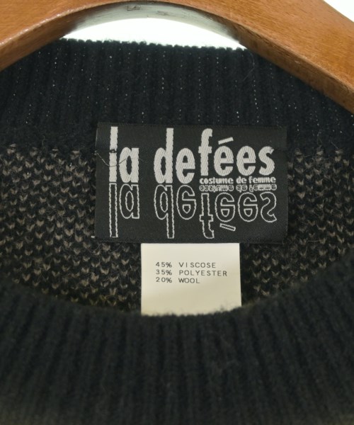 la defees（ラディフィーズ）ニット・セーター 黒 サイズ:2(M位) レディース/2200659184801