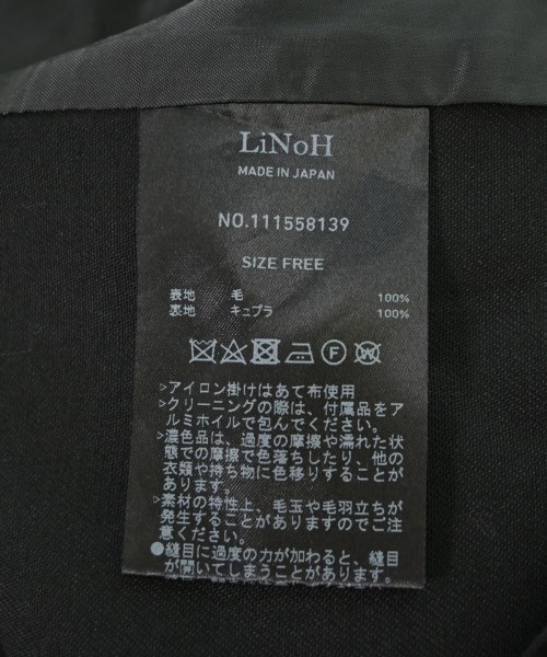 LiNoH（リノー）カジュアルシャツ 黒 サイズ:F メンズ/2200709337010