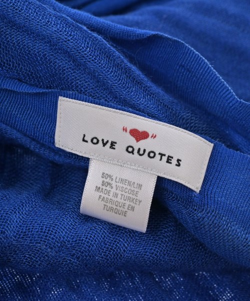 LOVE QUOTES（ラブクオーツ）マフラー 青 サイズ:- メンズ/2200650124028