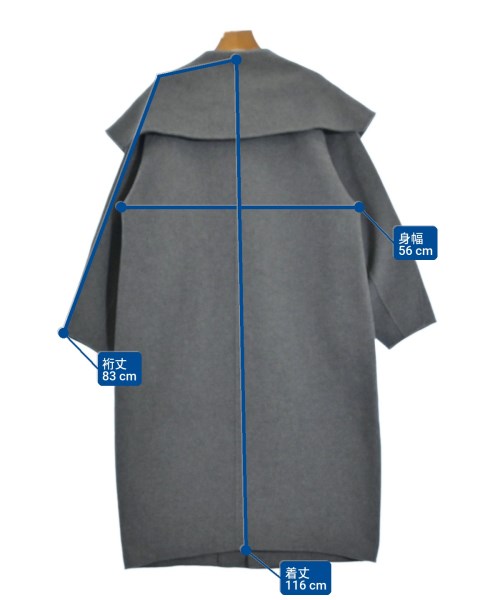 MIESROHE（ミースロエ）チェスターコート グレー サイズ:ONE レディース/2200630707012