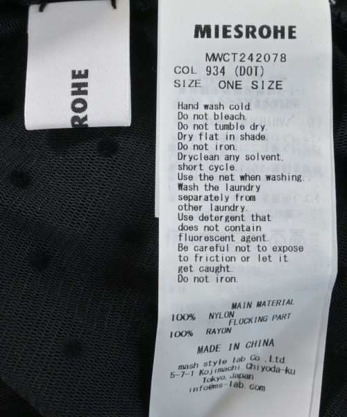 MIESROHE（ミースロエ）Tシャツ・カットソー 黒 サイズ:F レディース/2200618968176