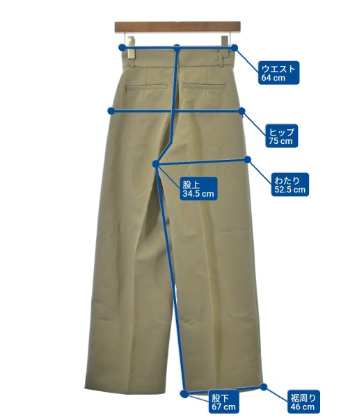 MIESROHE（ミースロエ）スラックス ベージュ サイズ:0(XS位) レディース/2200673055033