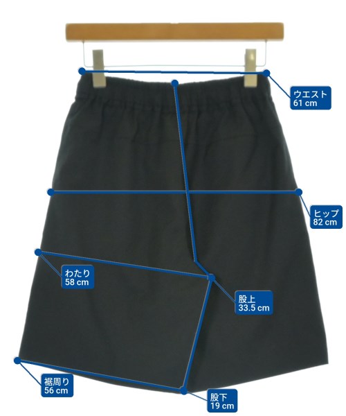 MIESROHE（ミースロエ）ショートパンツ 黒 サイズ:0(XS位) レディース/2200672150067