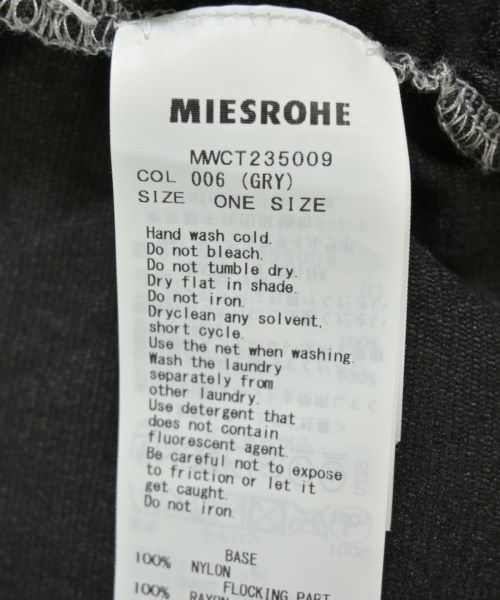 MIESROHE（ミースロエ）Tシャツ・カットソー グレー サイズ:F レディース/2200695671181