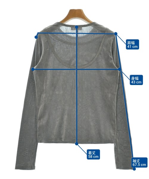MIESROHE（ミースロエ）Tシャツ・カットソー グレー サイズ:F レディース/2200695671235