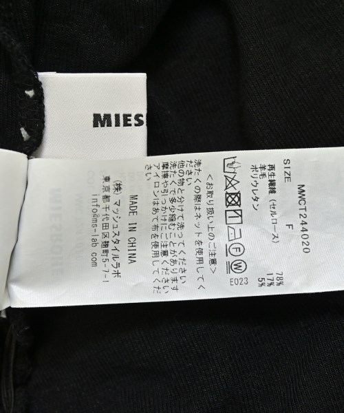 MIESROHE（ミースロエ）ニット・セーター 黒 サイズ:F レディース/2200705153126
