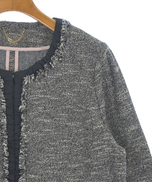 Rose Tiara（ローズティアラ）カジュアルジャケット 黒 サイズ:42(L位) レディース/2200627873089