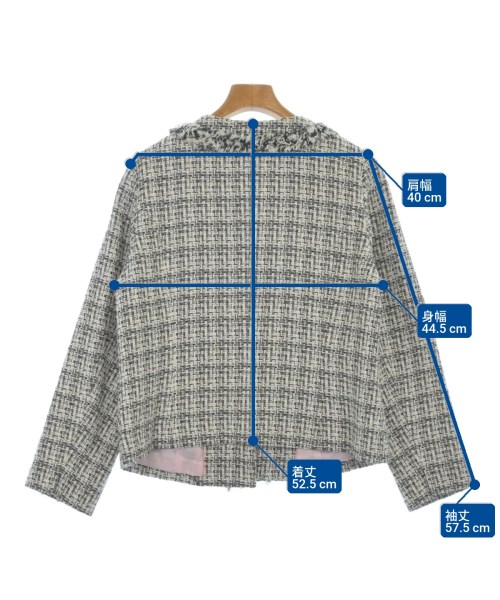 Rose Tiara（ローズティアラ）カジュアルジャケット 黒 サイズ:42(L位) レディース/2200627873096