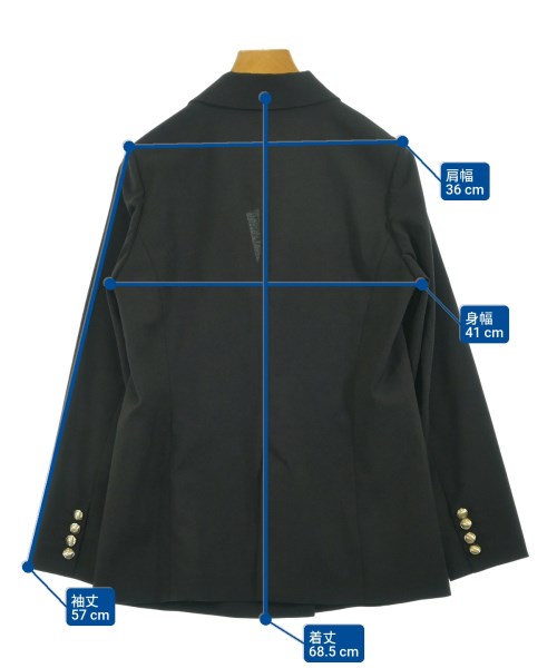 Rose Tiara（ローズティアラ）ジャケット 黒 サイズ:38(M位) レディース/2200657900021