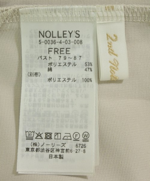 2nd NOLLEY'S（セカンドノーリーズ）ブラウス ベージュ サイズ:F レディース/2200639436050