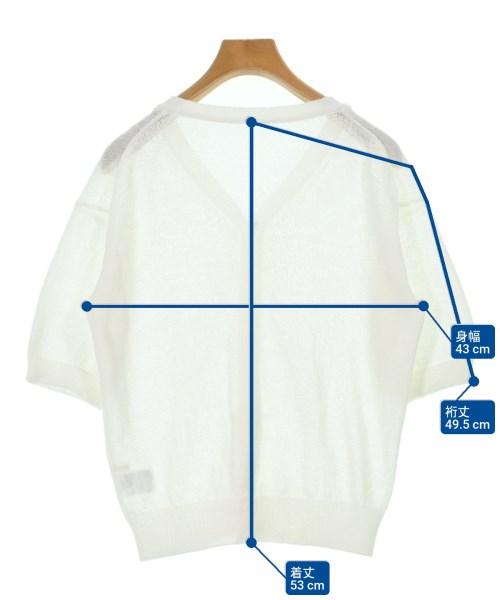 2nd NOLLEY'S（セカンドノーリーズ）カーディガン 白 サイズ:F レディース/2200615413150