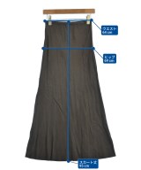2nd NOLLEY'S（セカンドノーリーズ）ロング・マキシ丈スカート 茶 サイズ:2(M位) レディース/2200679820048