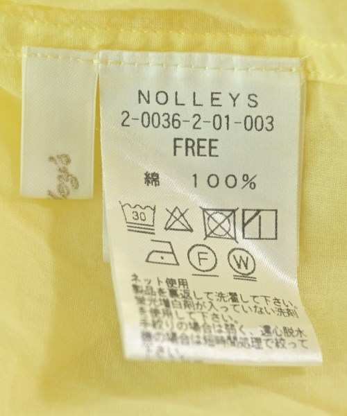 2nd NOLLEY'S（セカンドノーリーズ）カジュアルシャツ 黄 サイズ:F レディース/2200679820086