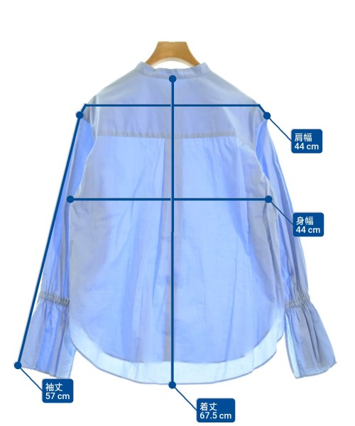 2nd NOLLEY'S（セカンドノーリーズ）カジュアルシャツ 青 サイズ:F レディース/2200679820109