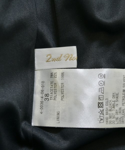 2nd NOLLEY'S（セカンドノーリーズ）ロング・マキシ丈スカート 黒 サイズ:38(M位) レディース/2200661366042