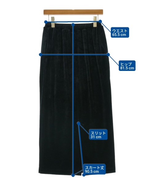 2nd NOLLEY'S（セカンドノーリーズ）ロング・マキシ丈スカート 黒 サイズ:38(M位) レディース/2200661366042