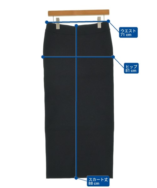 2nd NOLLEY'S（セカンドノーリーズ）ロング・マキシ丈スカート 黒 サイズ:2(M位) レディース/2200705600064