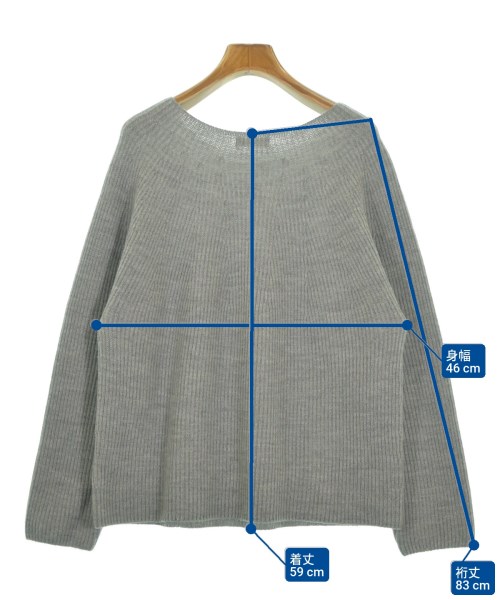 2nd NOLLEY'S（セカンドノーリーズ）ニット・セーター グレー サイズ:F レディース/2200668836098