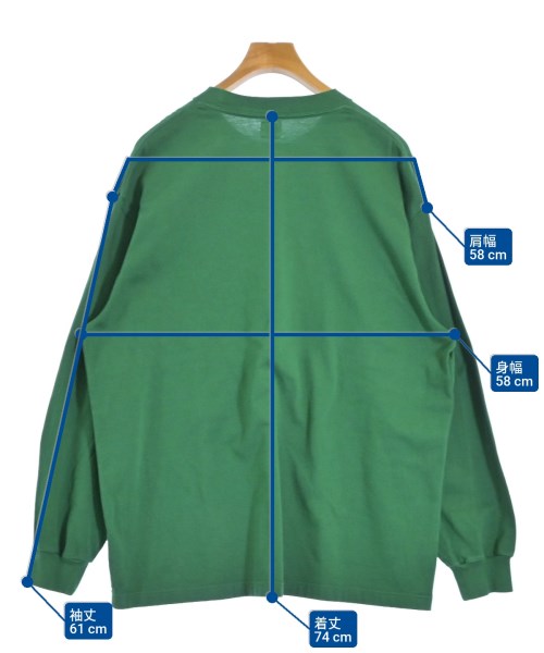 blurhmsROOTSTOCK（ブラームスルーツストック）Tシャツ・カットソー 緑 サイズ:2(M位) メンズ/2200538887106