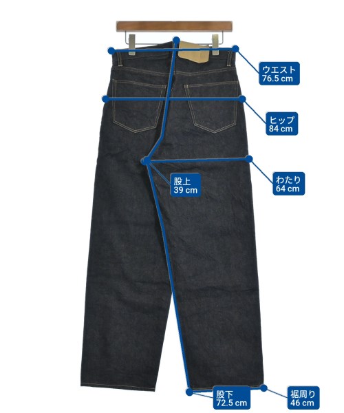 blurhmsROOTSTOCK（ブラームスルーツストック）デニムパンツ 紺 サイズ:2(M位) メンズ/2200675559041