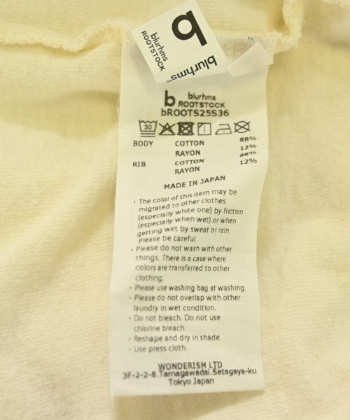 blurhmsROOTSTOCK（ブラームスルーツストック）Tシャツ・カットソー 白 サイズ:2(M位) メンズ/2200694276158