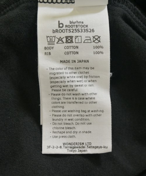 blurhmsROOTSTOCK（ブラームスルーツストック）Tシャツ・カットソー 黒 サイズ:2(M位) メンズ/2200711063051