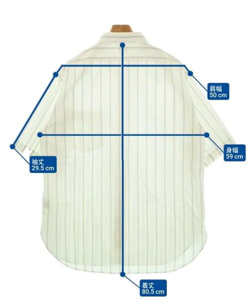 blurhmsROOTSTOCK（ブラームスルーツストック）カジュアルシャツ 白 サイズ:3(L位) メンズ/2200645983067