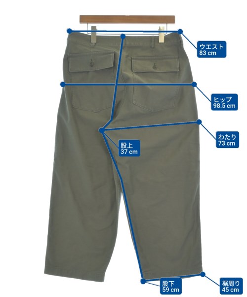 blurhmsROOTSTOCK（ブラームスルーツストック）カーゴパンツ カーキ サイズ:3(L位) メンズ/2200649184071
