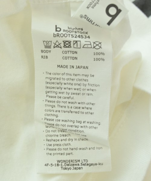 blurhmsROOTSTOCK（ブラームスルーツストック）Tシャツ・カットソー 白 サイズ:3(L位) メンズ/2200650598065