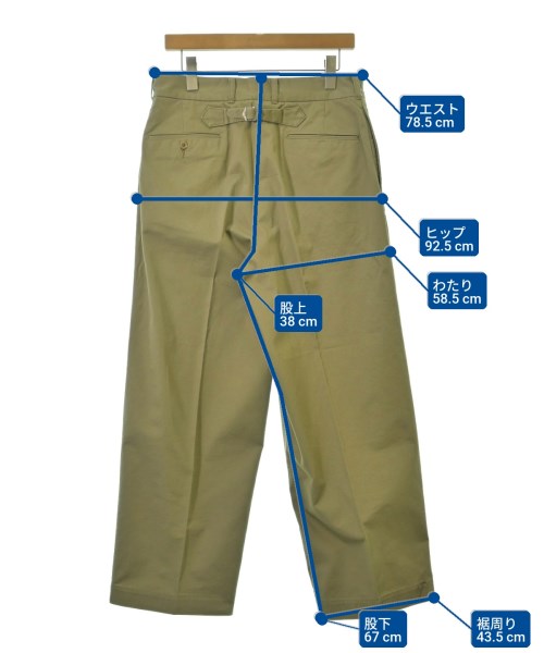 blurhmsROOTSTOCK（ブラームスルーツストック）チノパン ベージュ サイズ:3(L位) メンズ/2200652875027