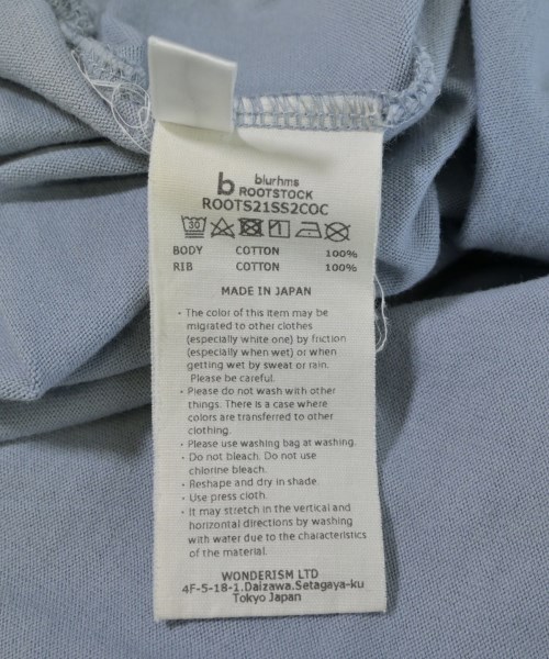 blurhmsROOTSTOCK（ブラームスルーツストック）Tシャツ・カットソー 青 サイズ:2(M位) メンズ/2200704412071