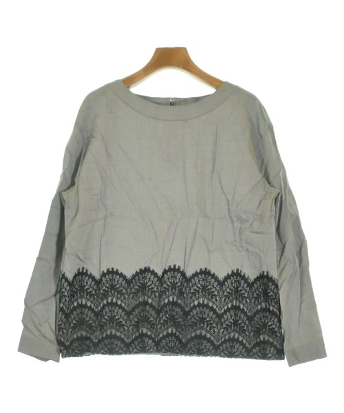 Deux cle(ドゥクレ)ブラウス グレー サイズ:4(XL位)/2200640120467
