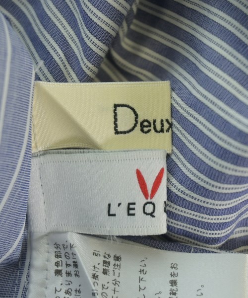 Deux cle（ドゥクレ）カジュアルシャツ 青 サイズ:40(M位) レディース/2200669106046