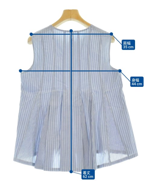 Deux cle（ドゥクレ）カジュアルシャツ 青 サイズ:40(M位) レディース/2200669106046