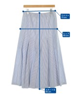 Deux cle（ドゥクレ）ロング・マキシ丈スカート 青 サイズ:40(M位) レディース/2200669106053