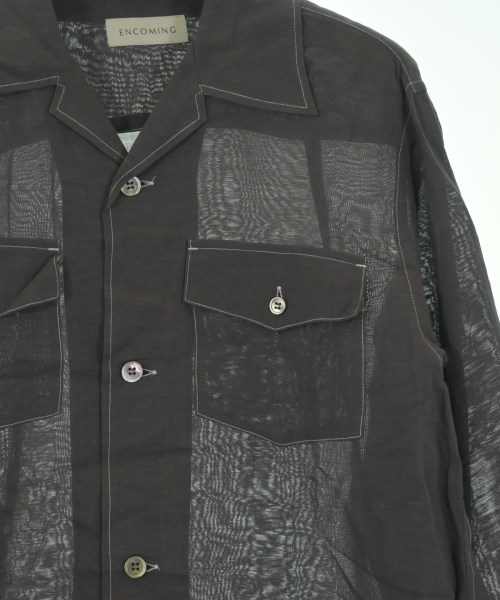 ENCOMING（インカミング）カジュアルシャツ グレー サイズ:S メンズ/2200620340403