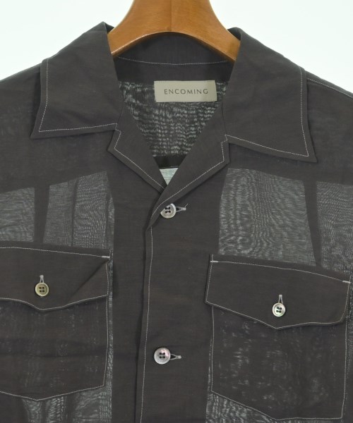 ENCOMING（インカミング）カジュアルシャツ グレー サイズ:S メンズ/2200620340403